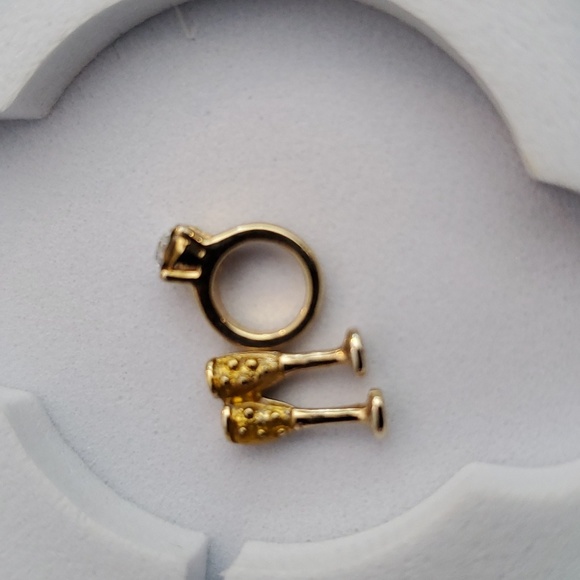 Origami Owl Celebration charms - engagement / Wedding Ring & Champagne - Picture 5 of 5